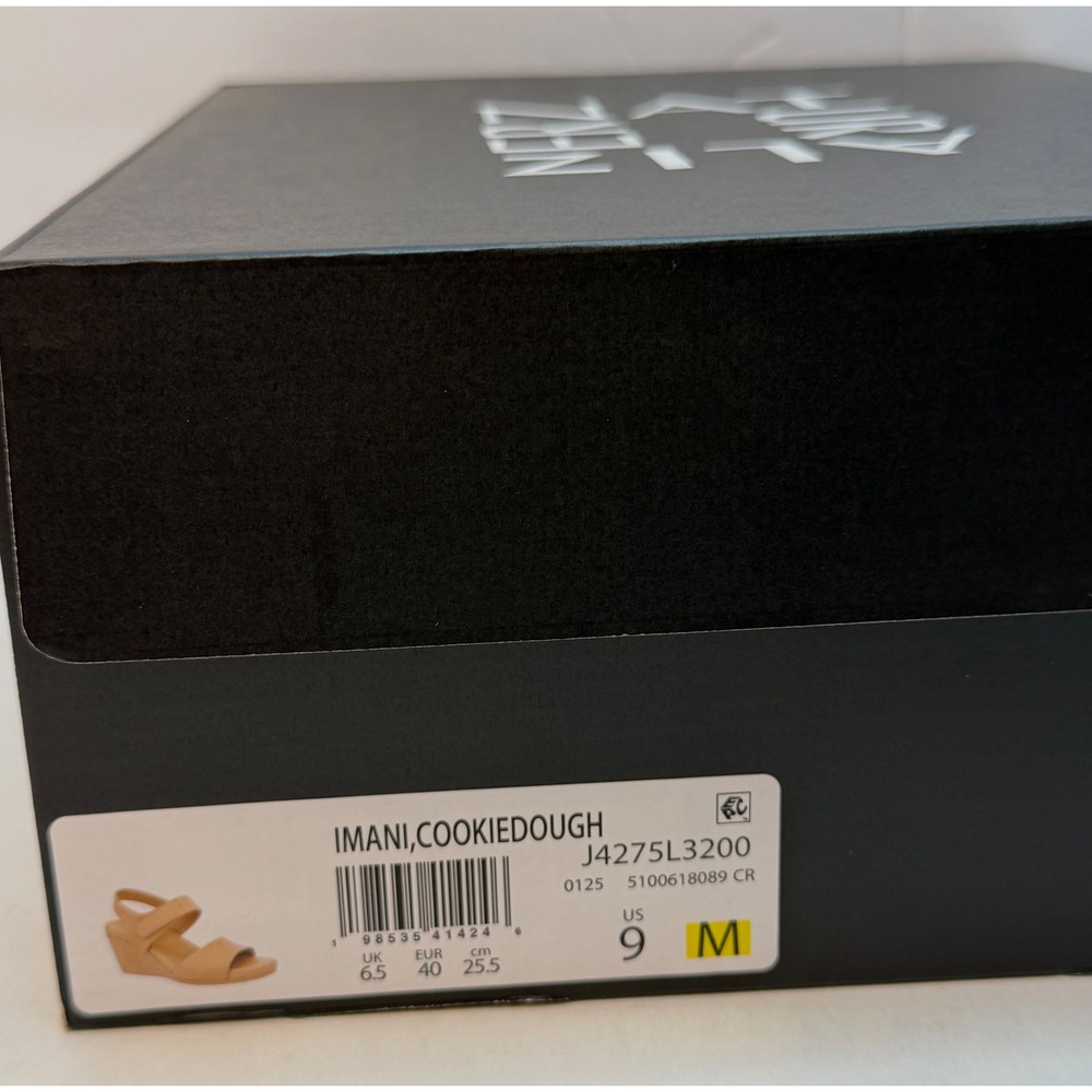 Naturalizer Women's Imani Open Round Toe Wedge Sandals Cookie Dough 9M NWT/BOX - Picture 7 of 10